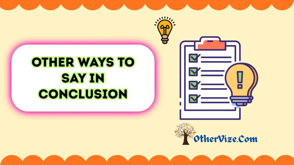 Can you say In conclusion in an essay