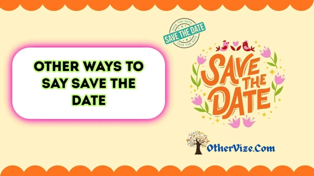 Save the date text message