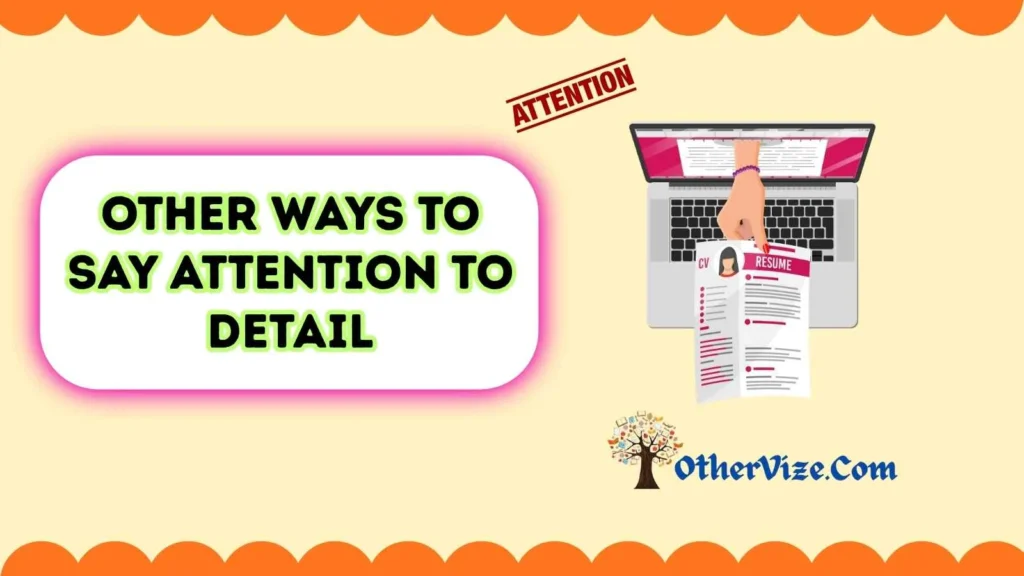 Another Word for “Attention to Detail” on a Resume