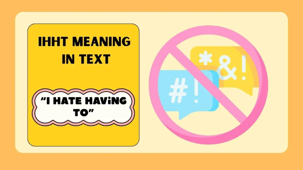 ihht meaning in text