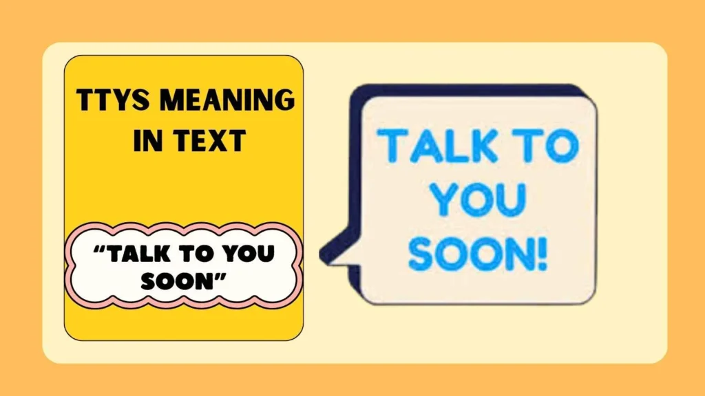 ttys meaning in text