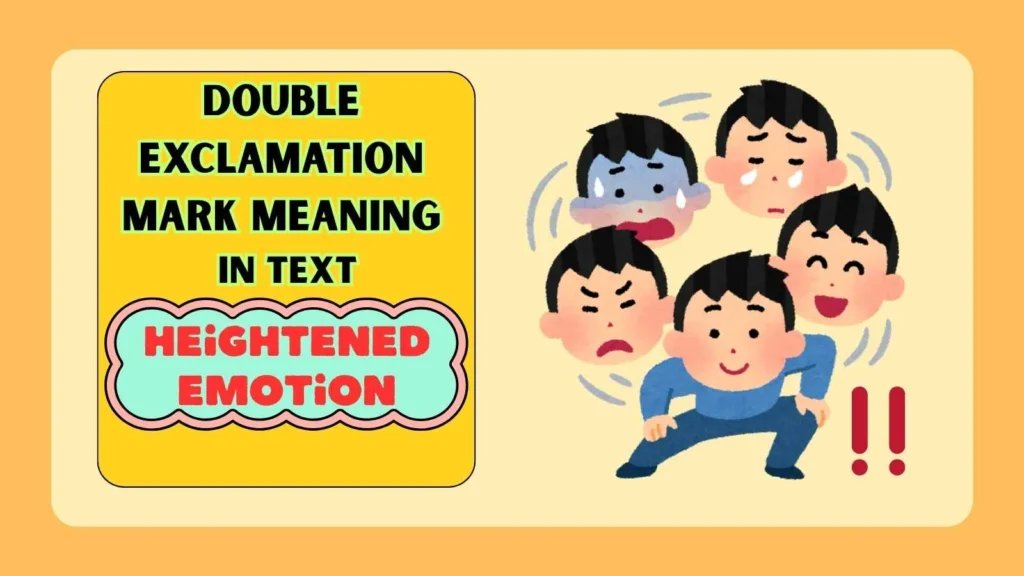 Double Exclamation Mark Meaning in Text