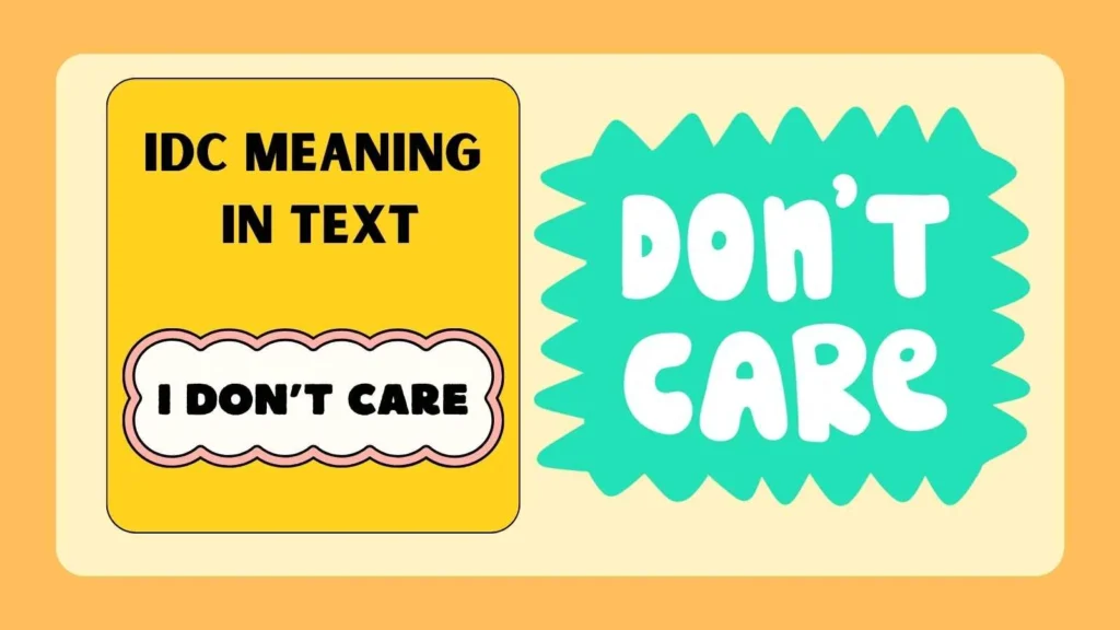IDC Meaning in Text