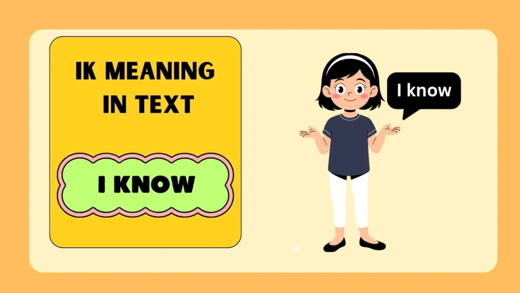 IK Meaning in Text