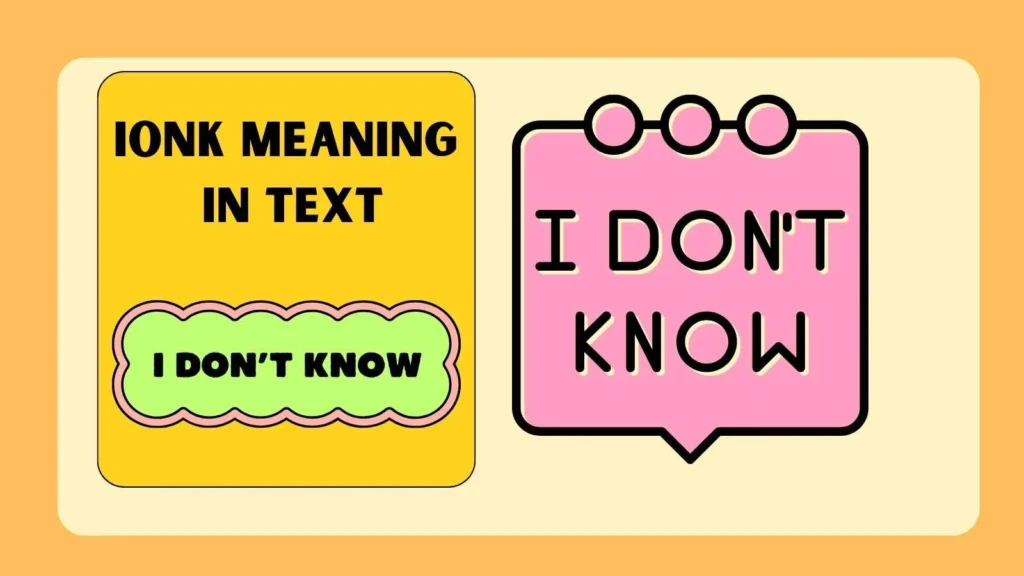 IONK Meaning in Text